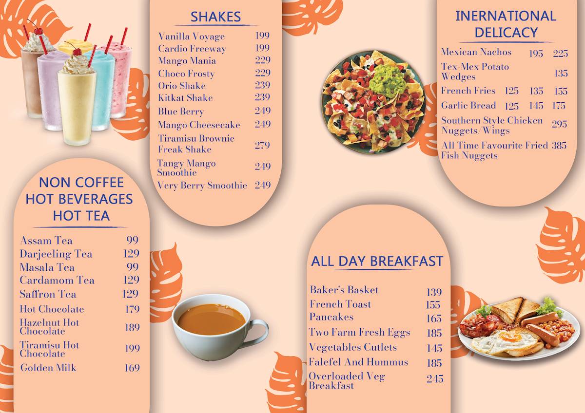 Haricots cafe menu