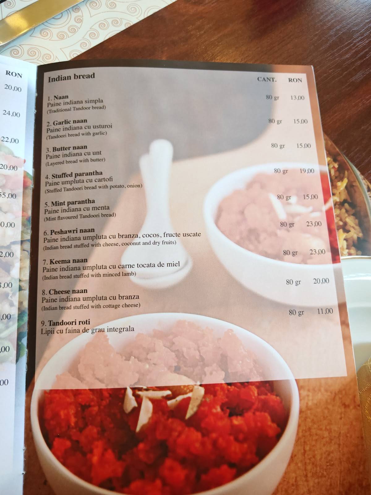 Menu de Haveli Pakistani/indian Restaurant