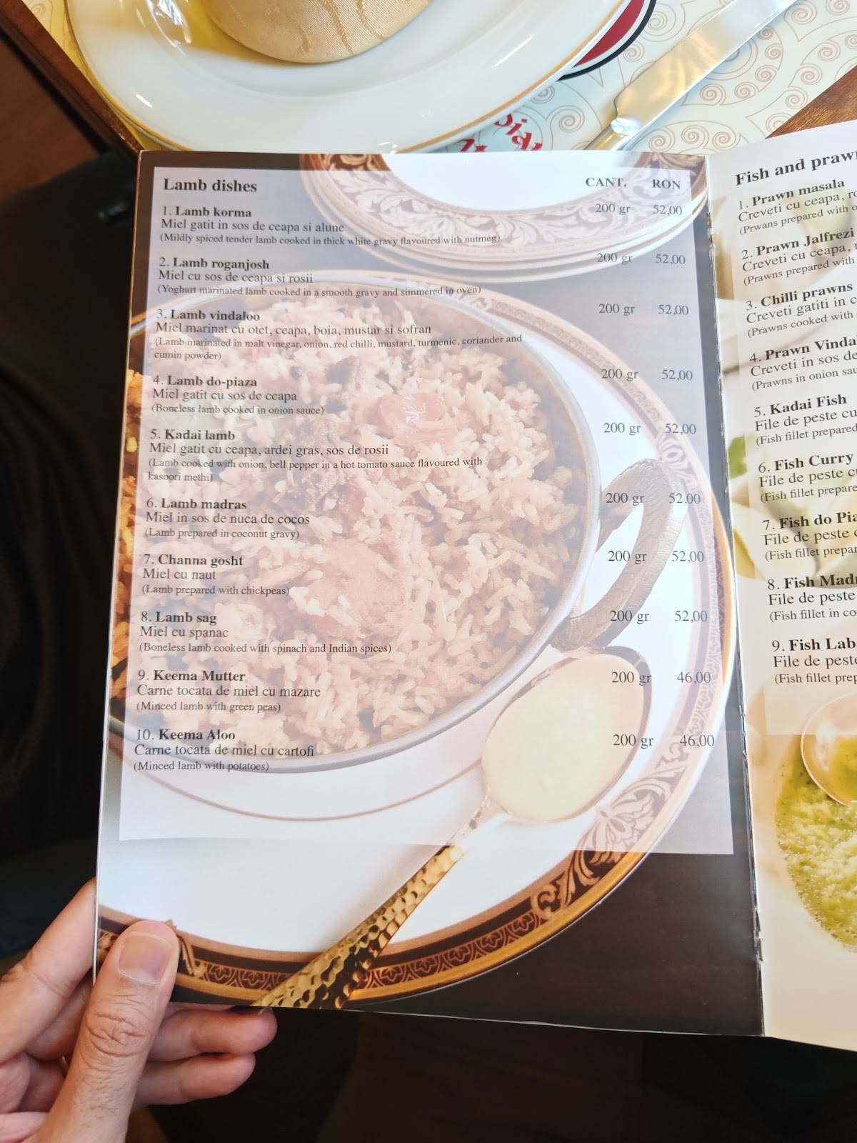 Menu de Haveli Pakistani/indian Restaurant