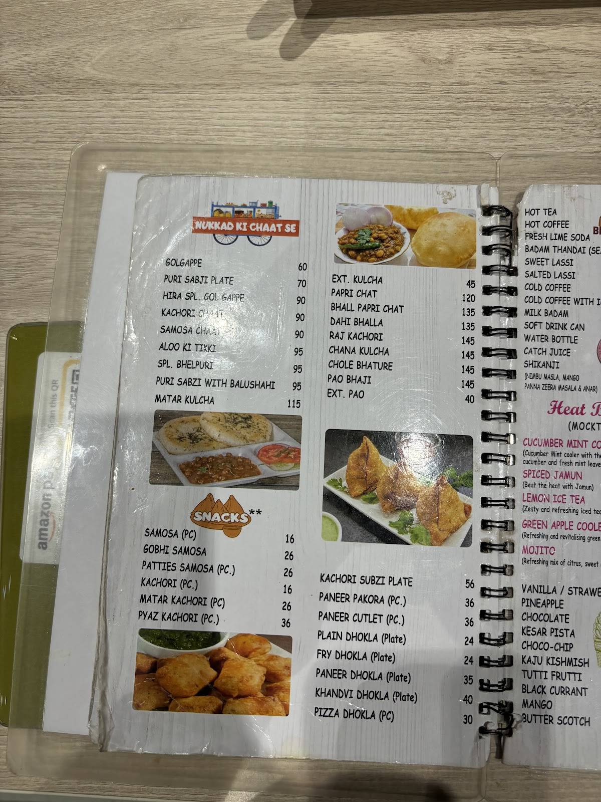 Hira Sweets menu