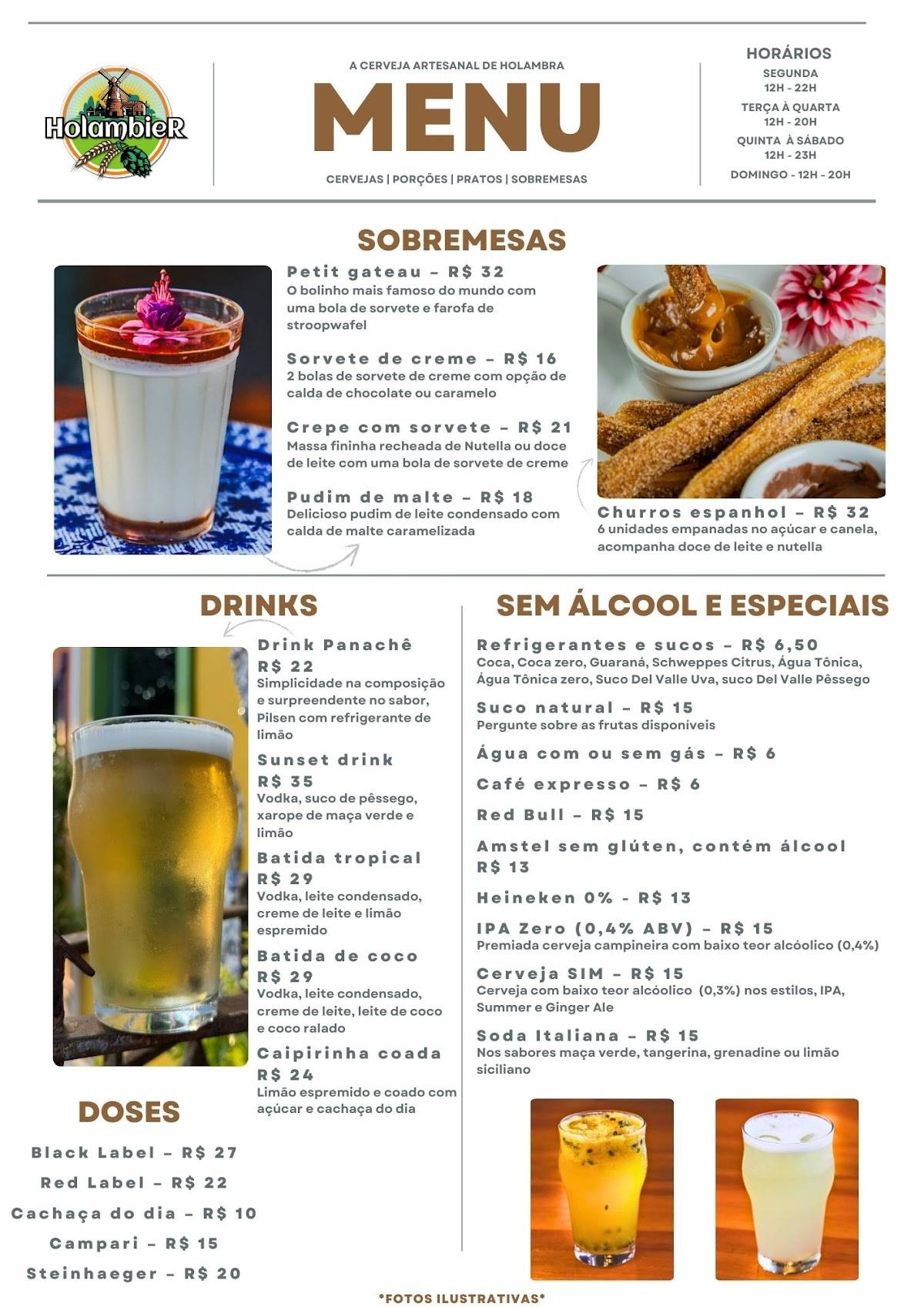 Holambier cardápio