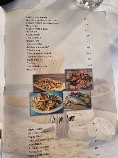 Menu de Hostaria I Fratellini