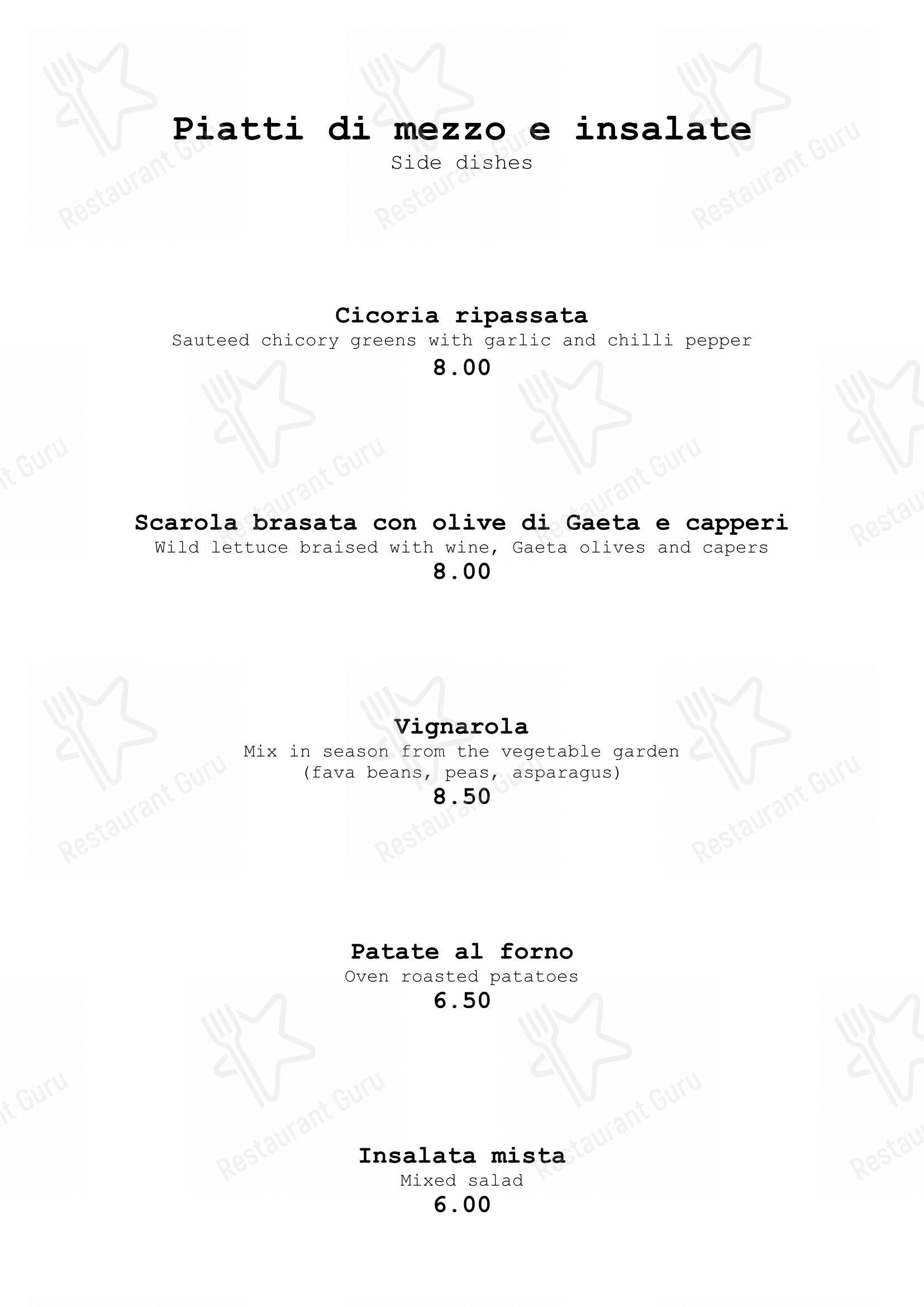Menu di Hosteria Grappolo D'Oro - Menu