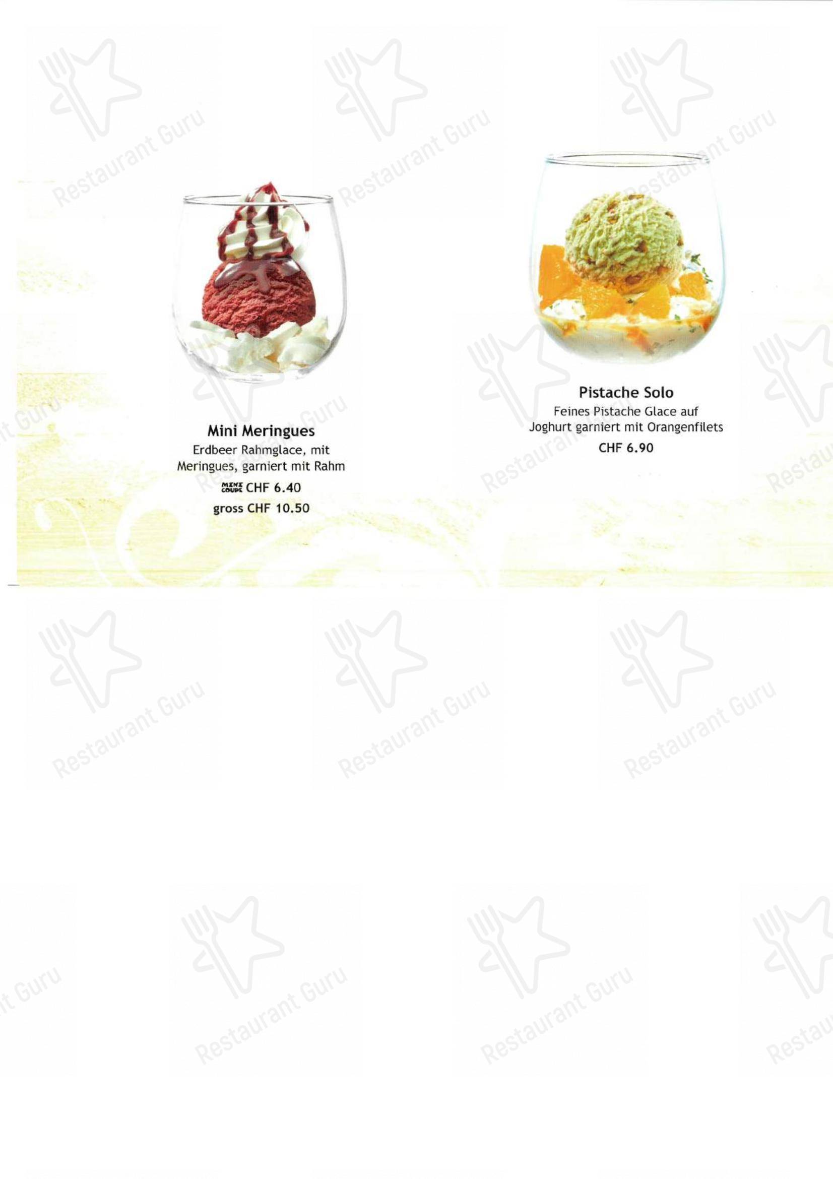 Menu bar per Hotel - Restaurant Frohe Aussicht in Schwende