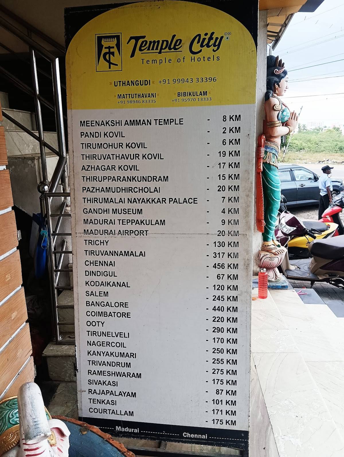 Hotel Temple City menu