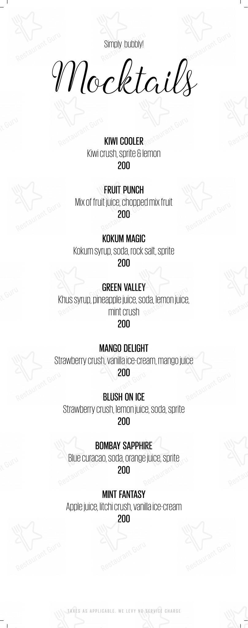 Основное меню for House Of Asia in Mumbai