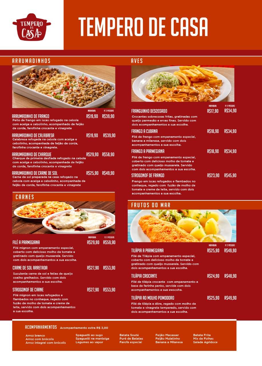 Hub Food cardápio