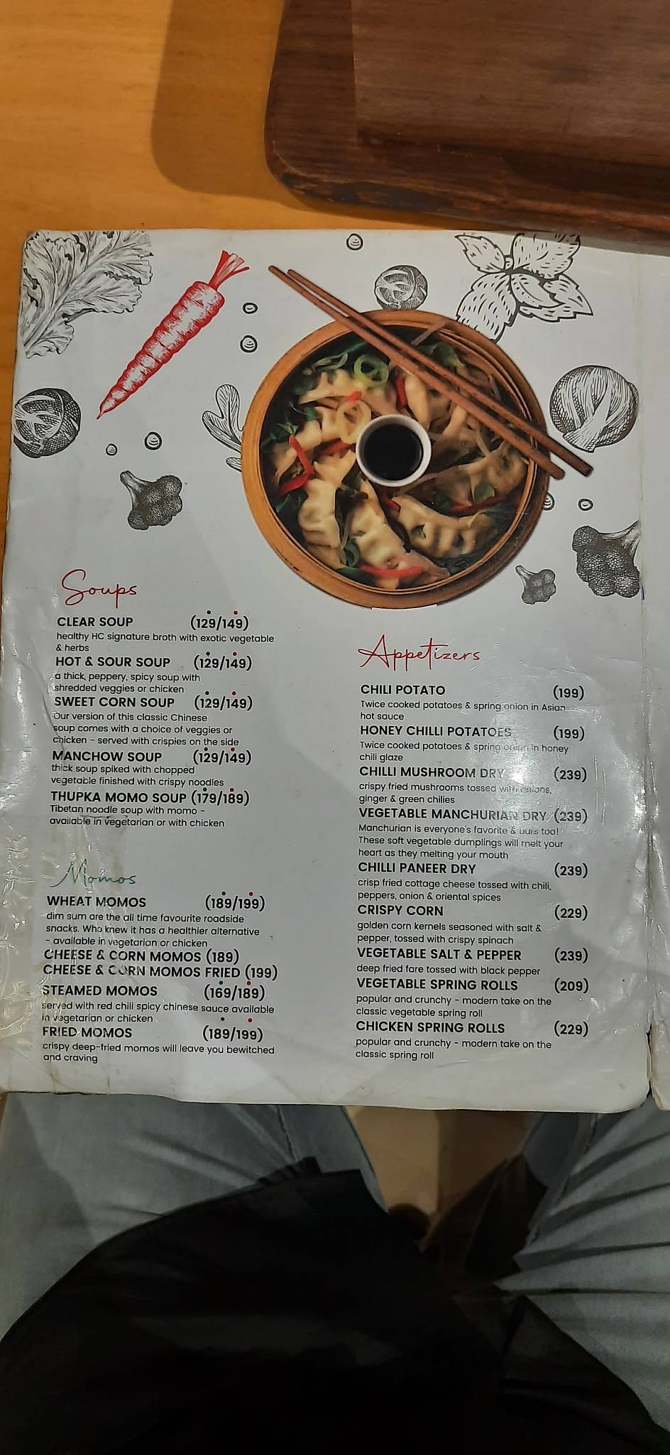 Hudson Chopsticks menu