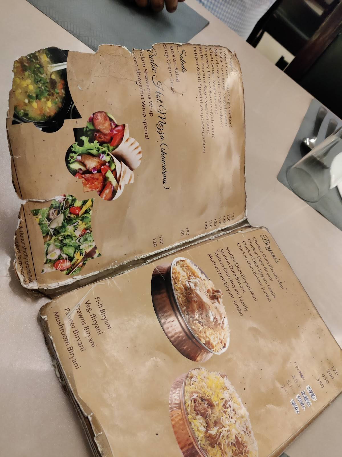 Pepper & Salt Restaurant menu
