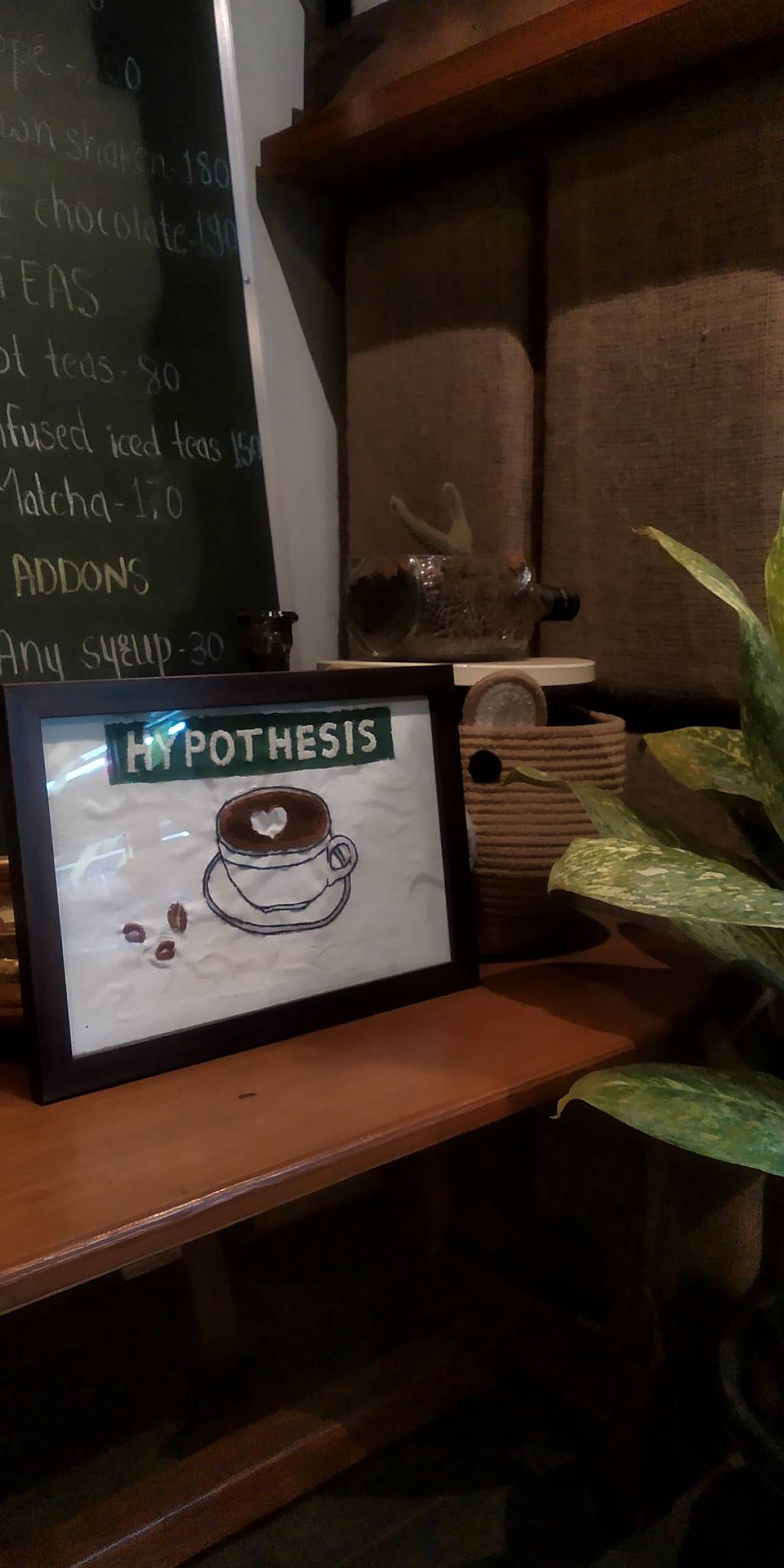 Hypothesis menu