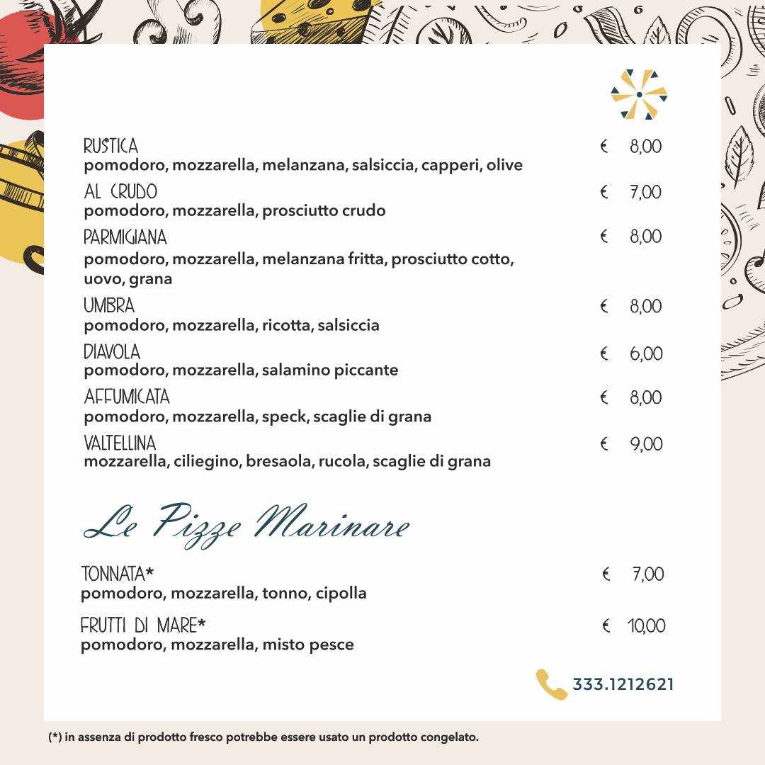Menu di Il Carpaccio-Ristorante e Pizzeria 