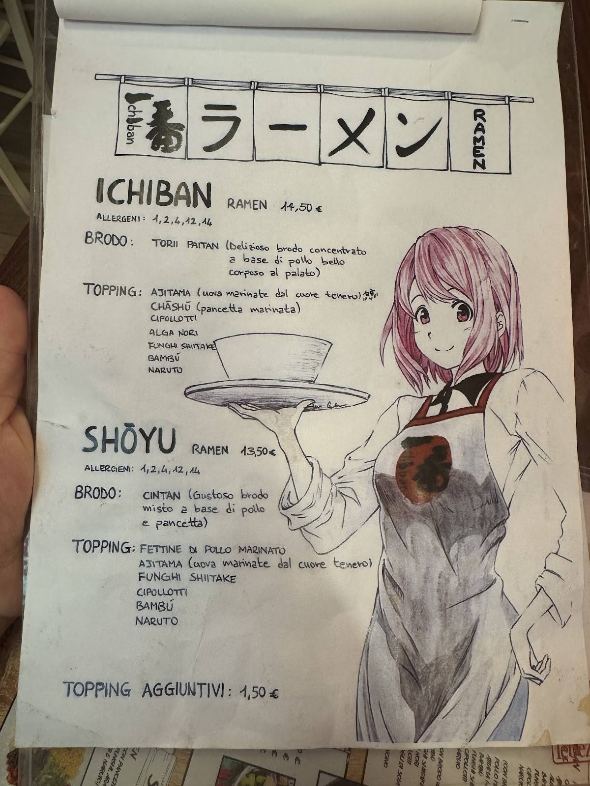 Menu di Ichiban Ramen 