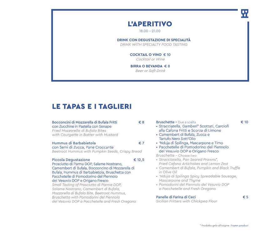 Menu di Il Bar in Piazza San Domenico 