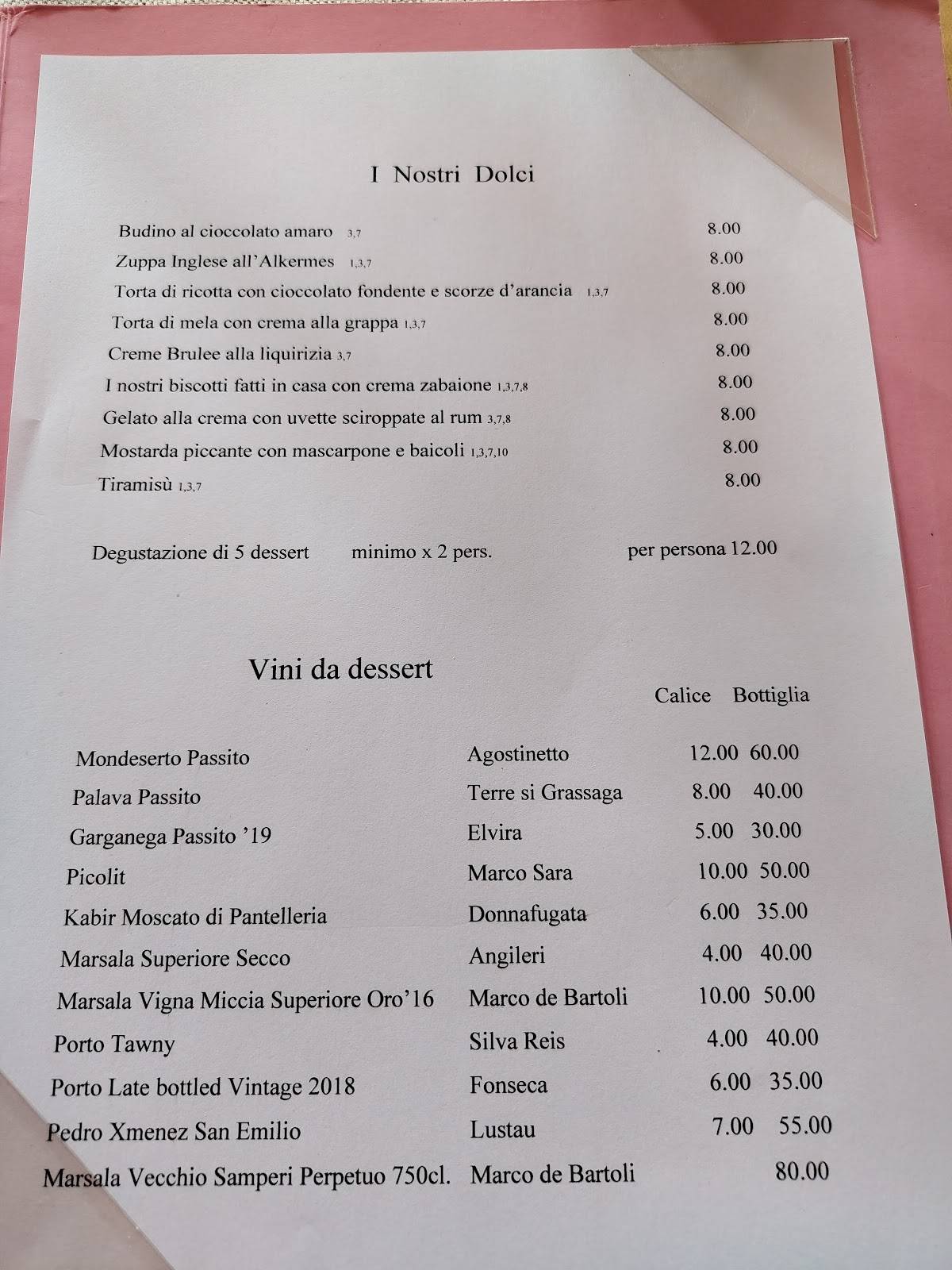 Menu di Il Basilisco 