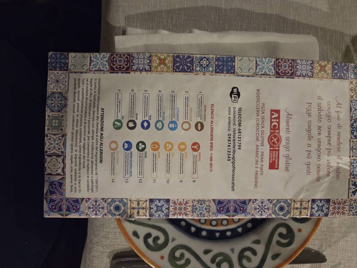 Menu di Il Bugigattolo 