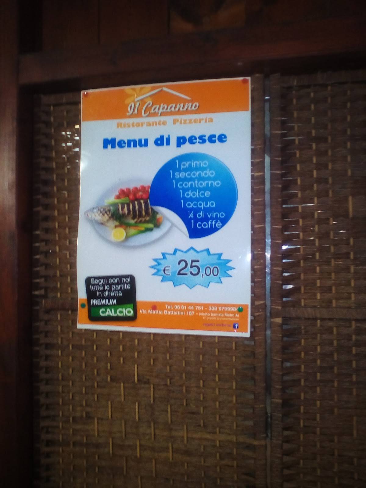 Menu di Il Capanno 