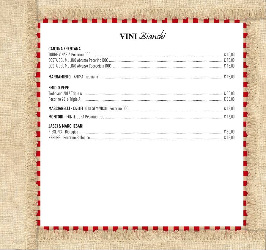 Menu di Pizzeria il Coccodrillo 