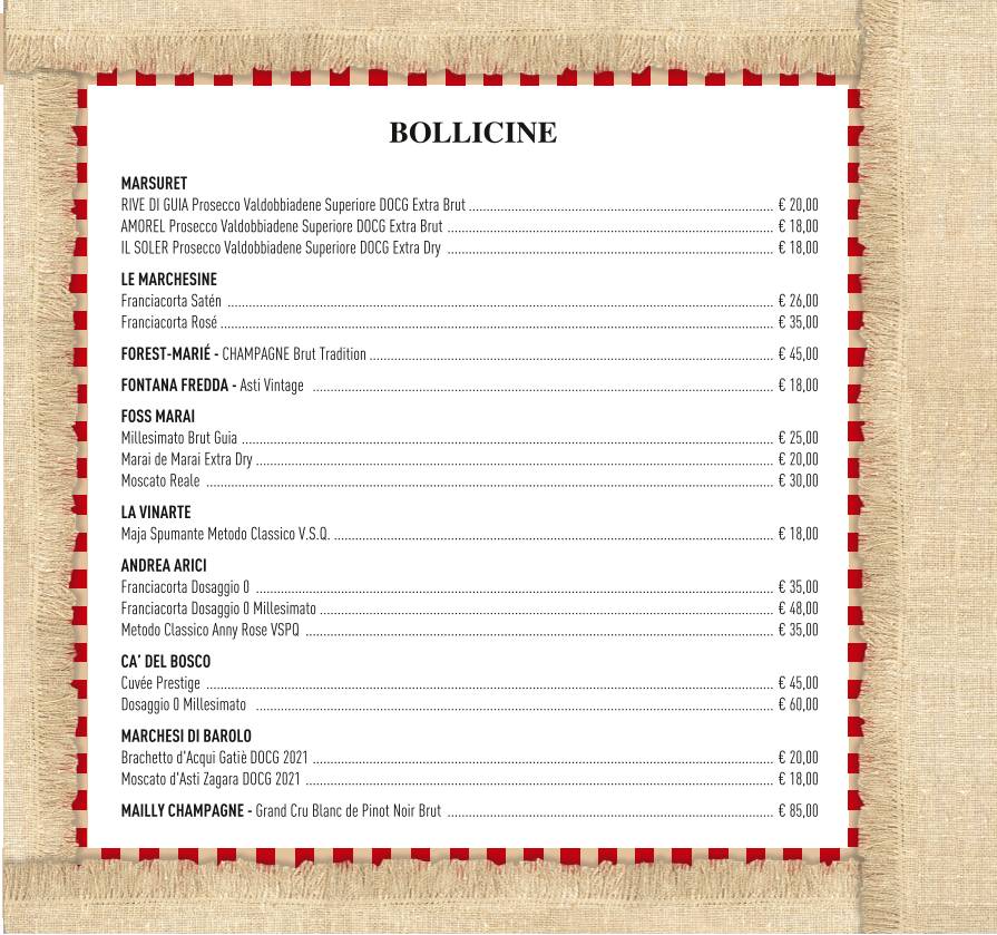 Menu di Pizzeria il Coccodrillo 