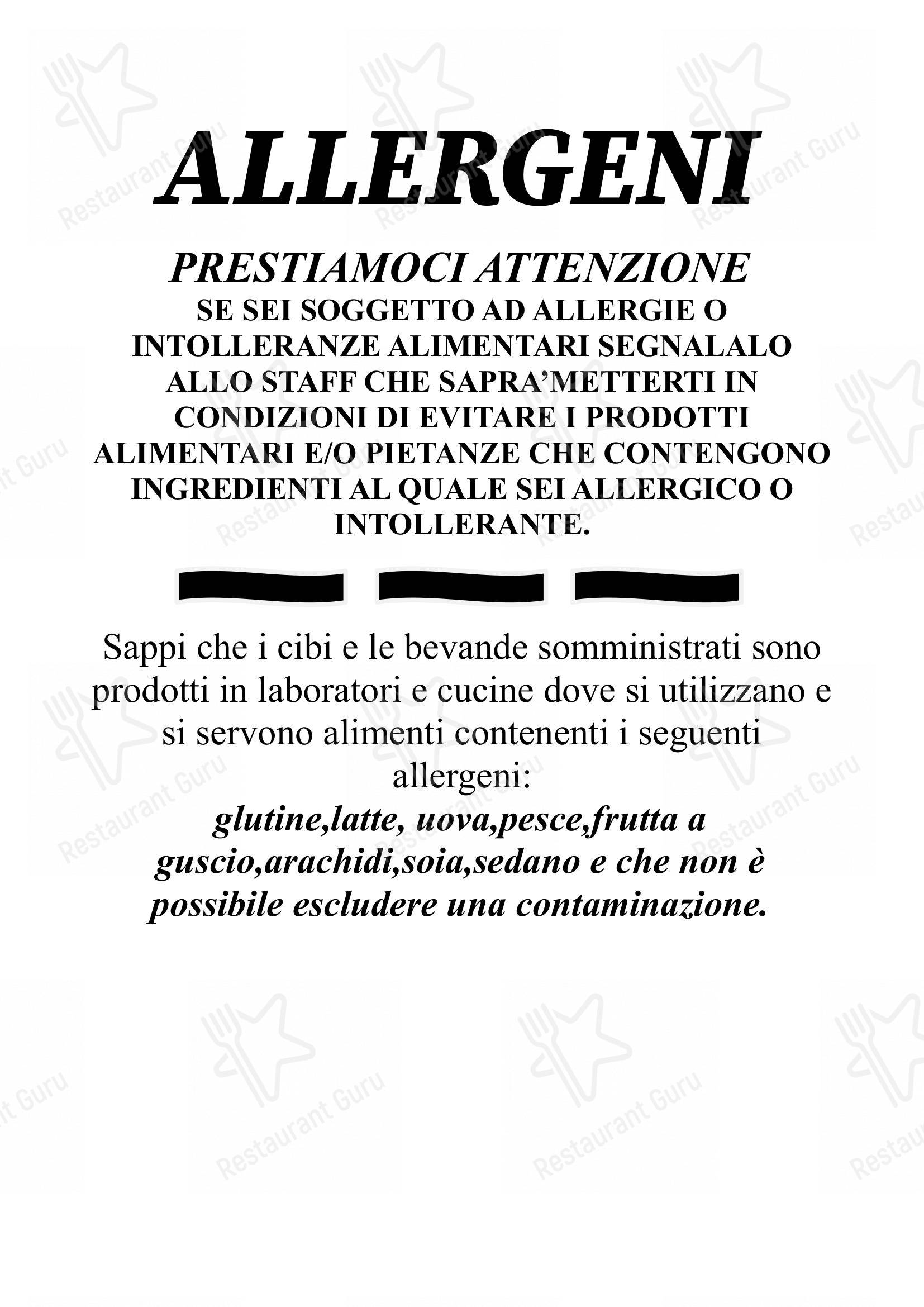 Menu per Il Fragno da Peppino in Alberobello
