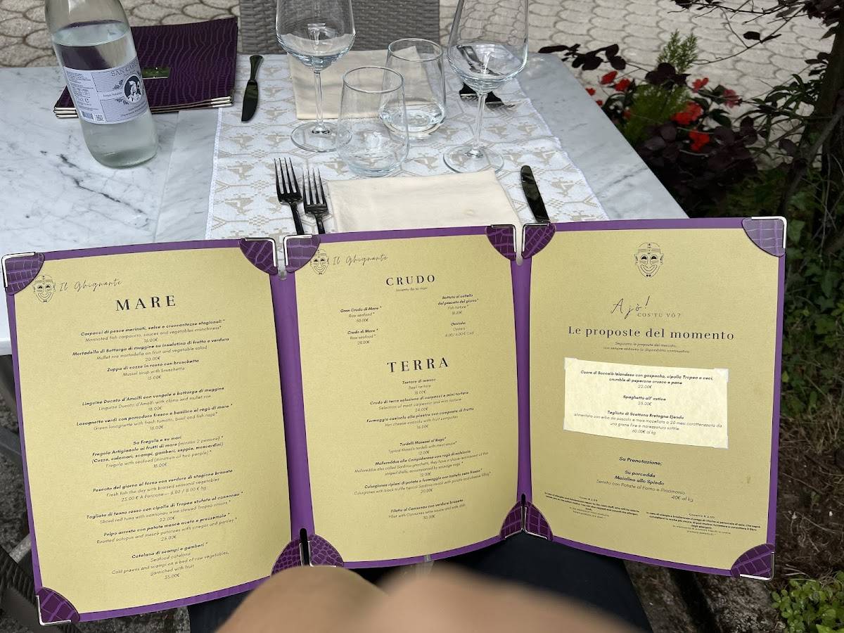 Menu di Il Ghignante 