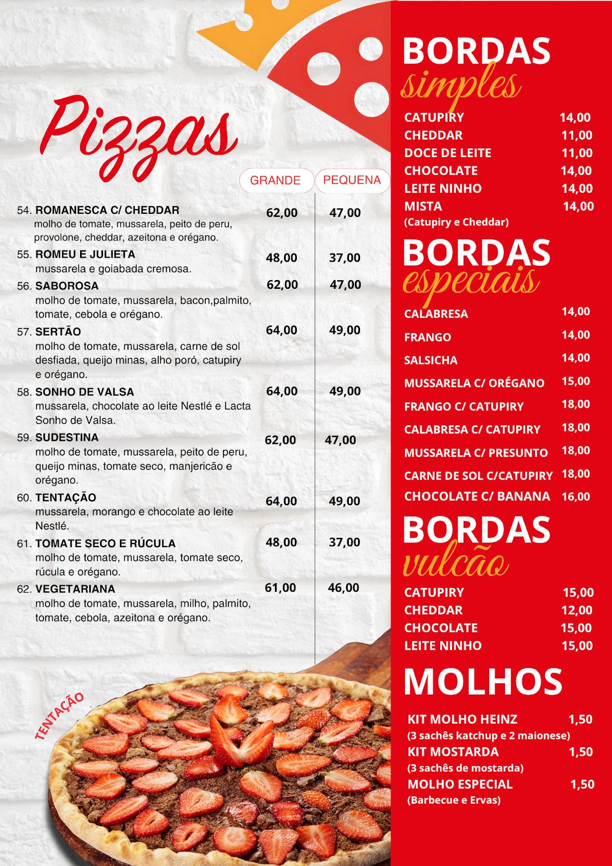 Império das Pizzas cardápio