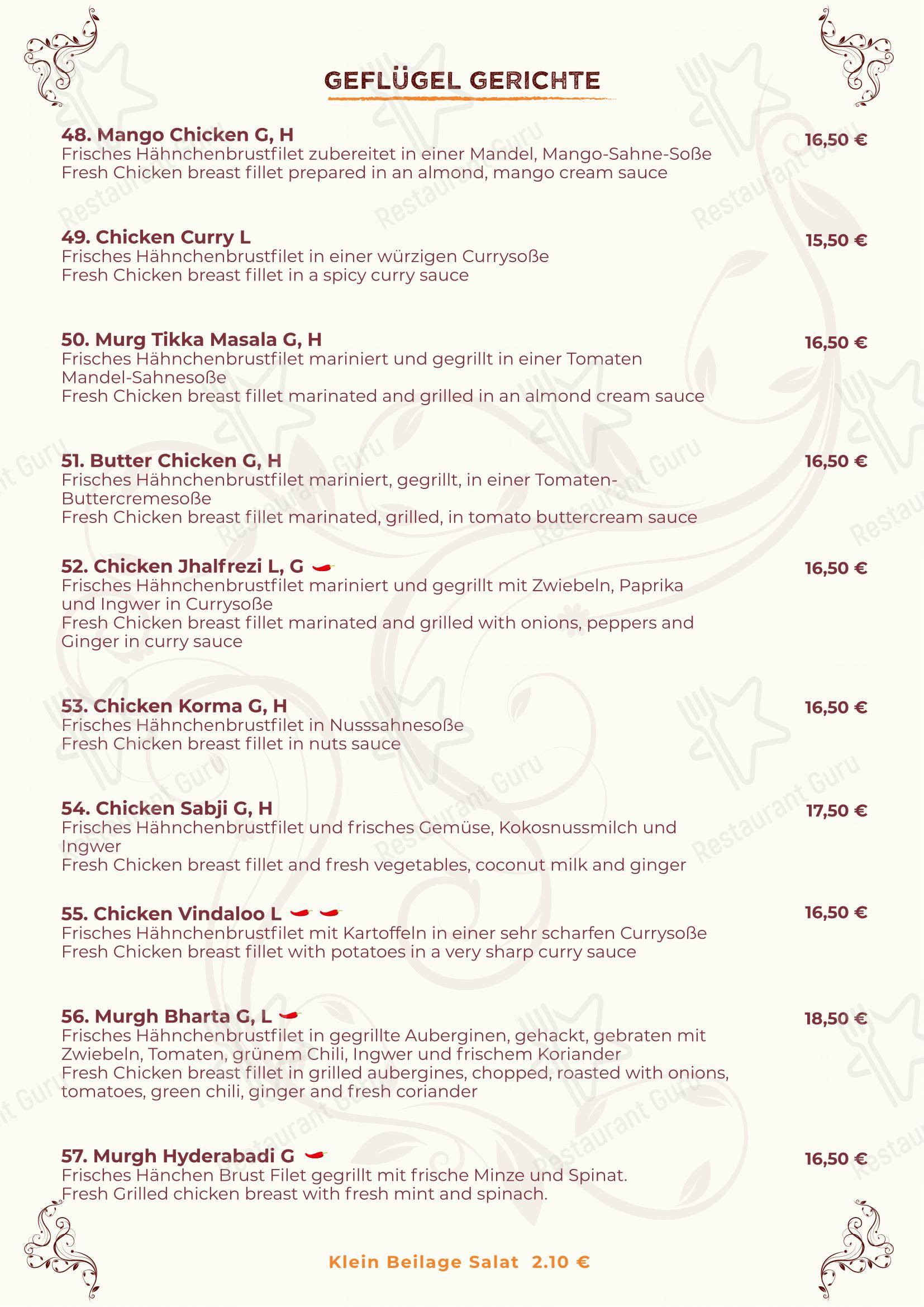 Indisches Spezialität Restaurant Shimla Germering dans Germering - Menu bar