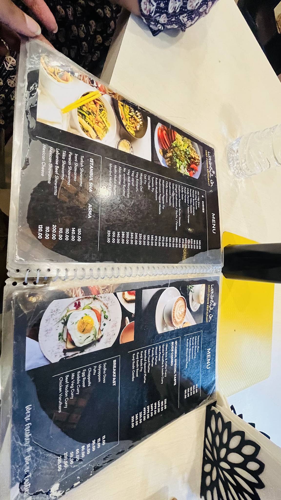 Istanbul Jn menu
