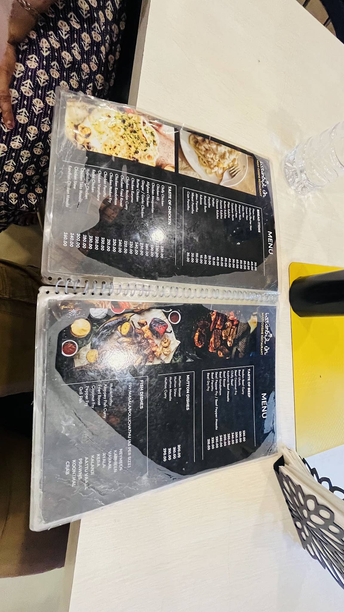 Istanbul Jn menu