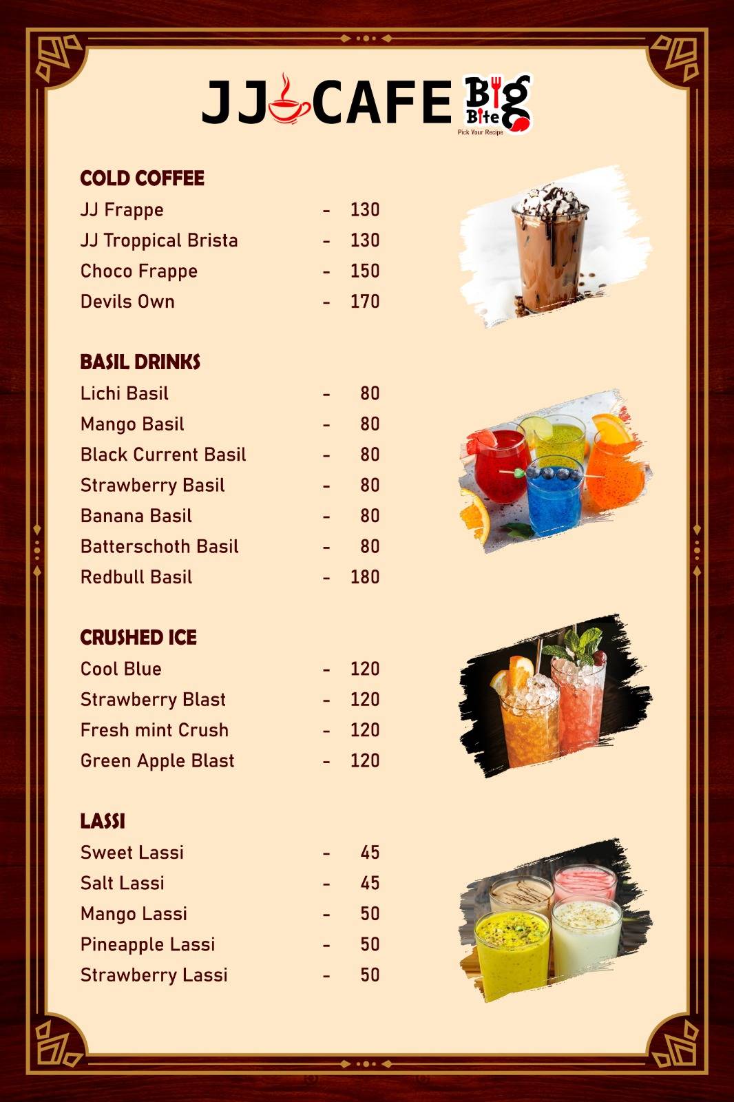 JJ CAFE & DHABA menu