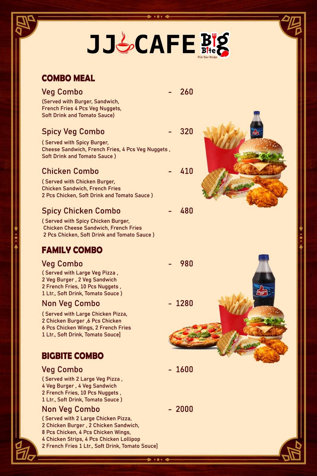 JJ CAFE & DHABA menu