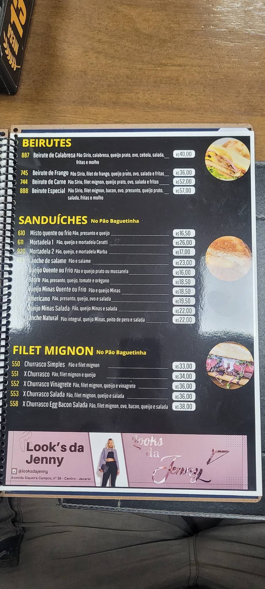 Padaria Villa Branca cardápio