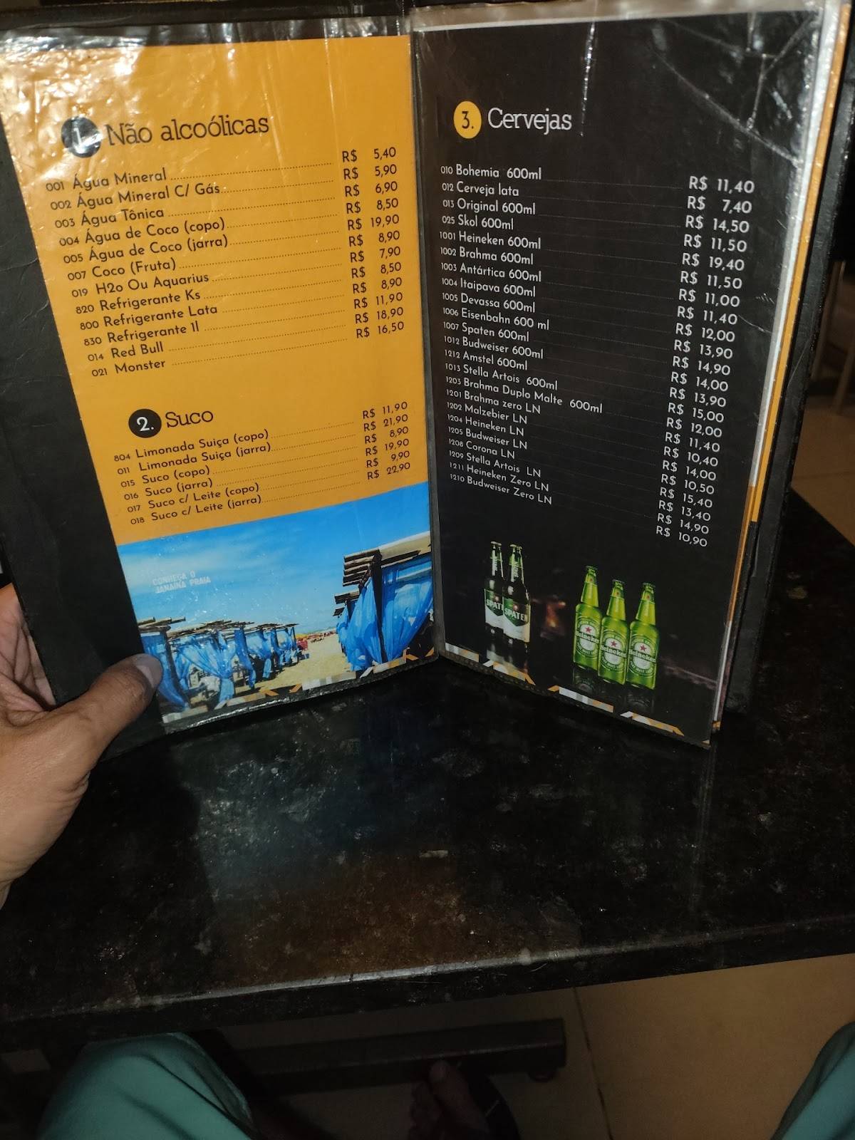 Janaína Restaurante e Pizzaria cardápio