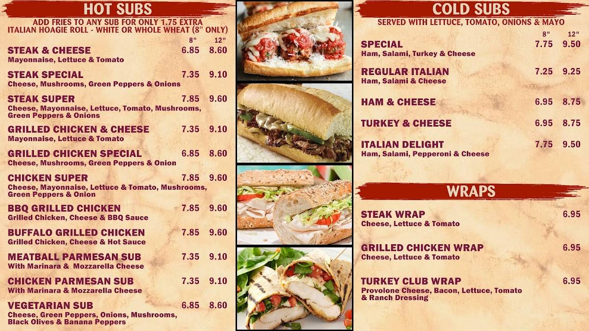 Menu at Jerry's Pizza Pasta & Grill pizzeria, Martinsville