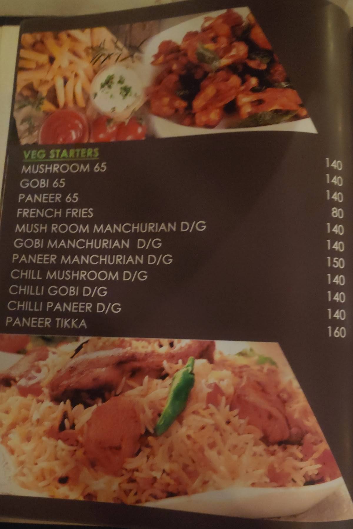 K3 Restaurant menu