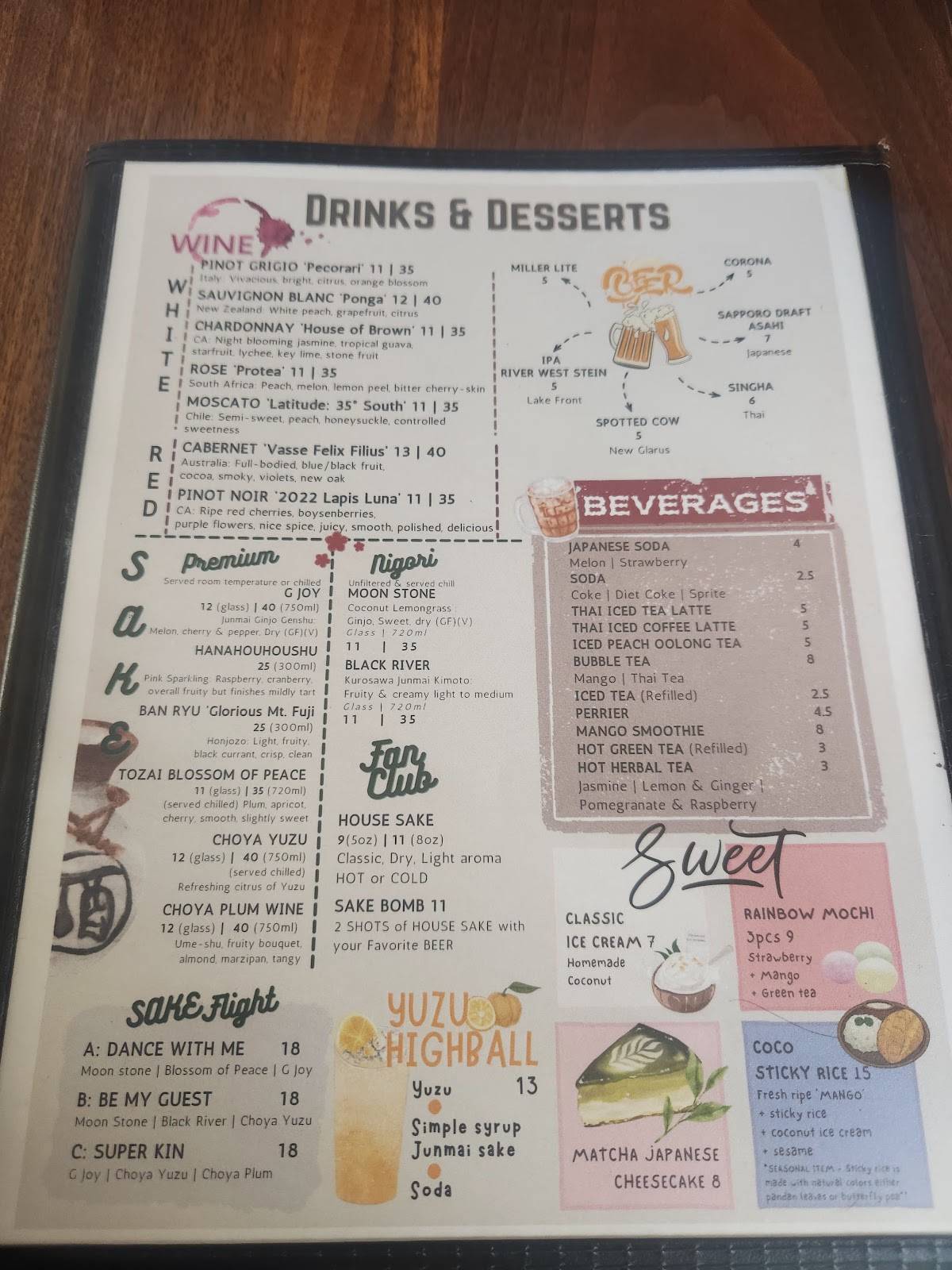 Menu at KIN by Rice n Roll Sushi & Modern Asian & Ramen restaurant ...