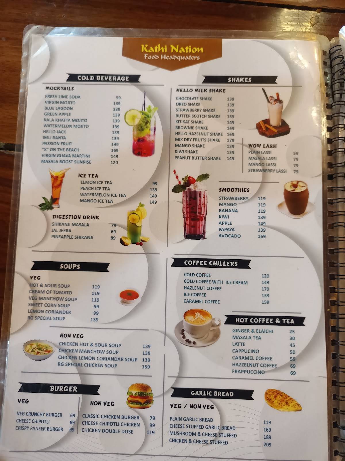 Kathi Nation menu