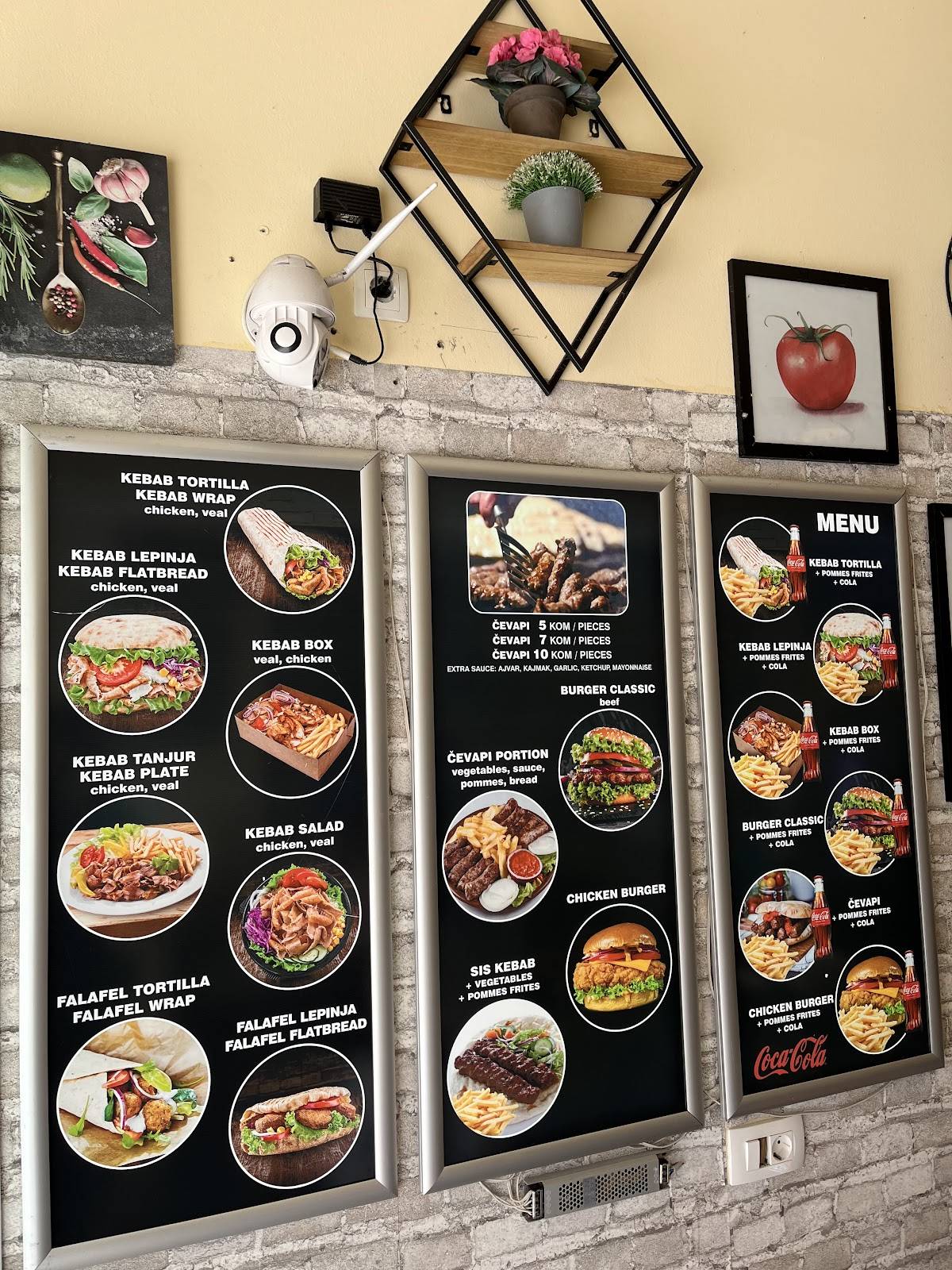 Menu di Kebab & Ćevapi 