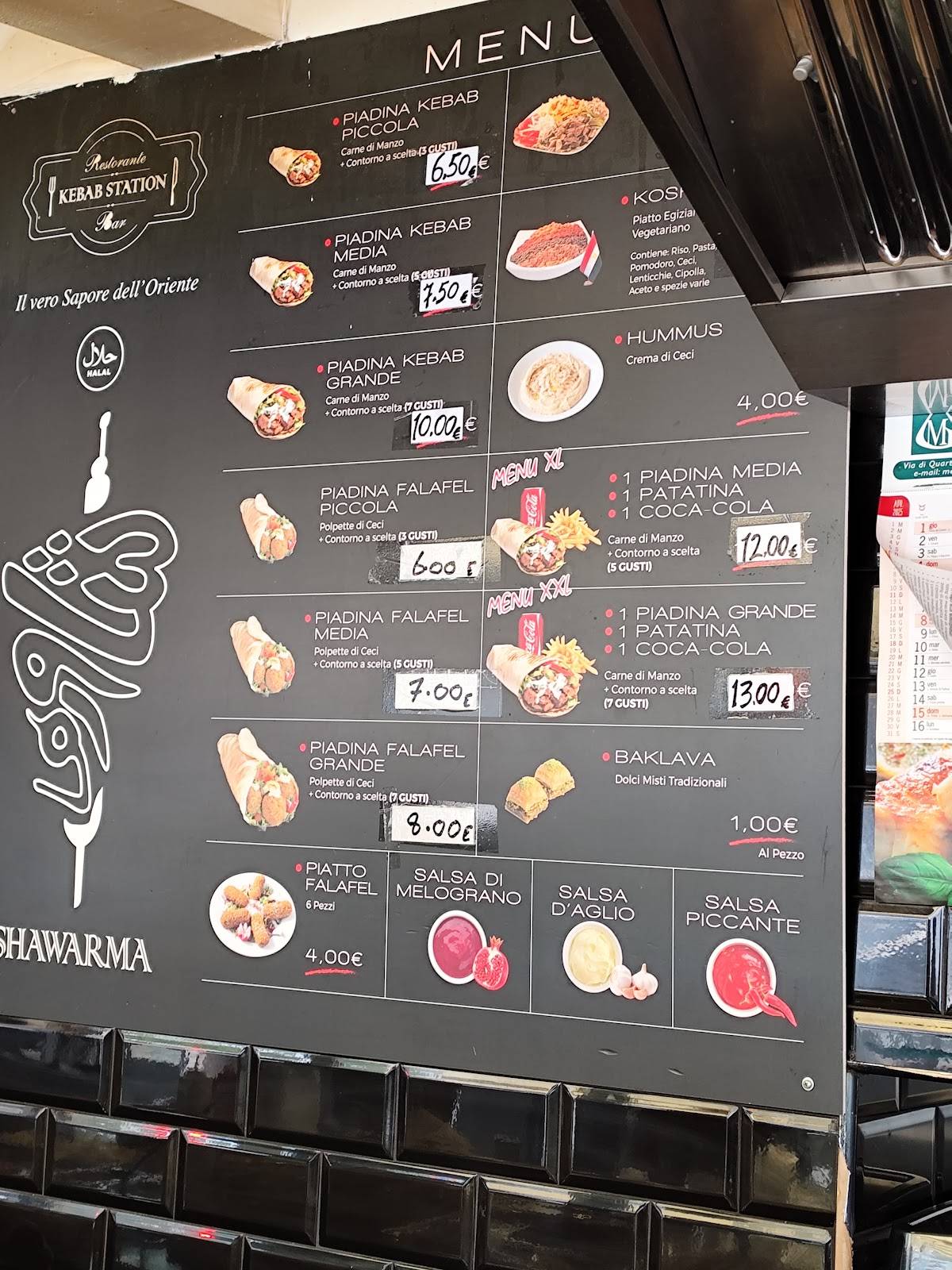 Menu di Kebab station 