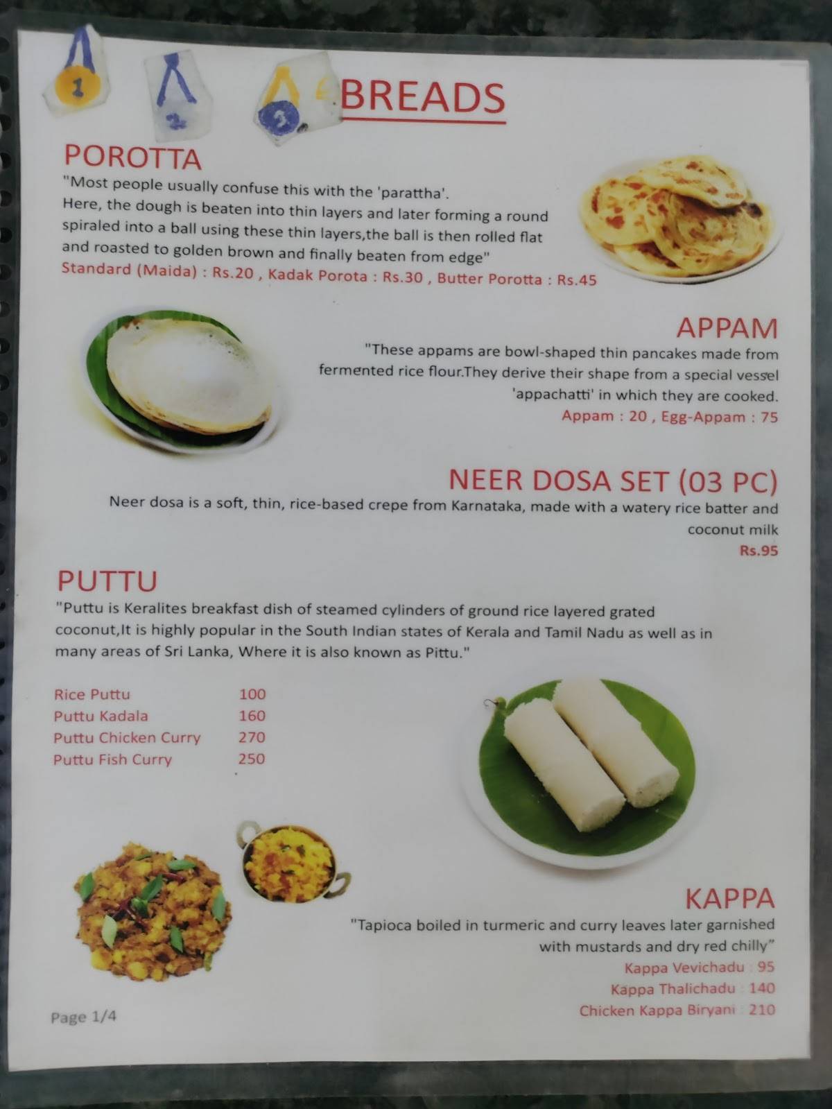 Kerala Restaurant Aundh menu