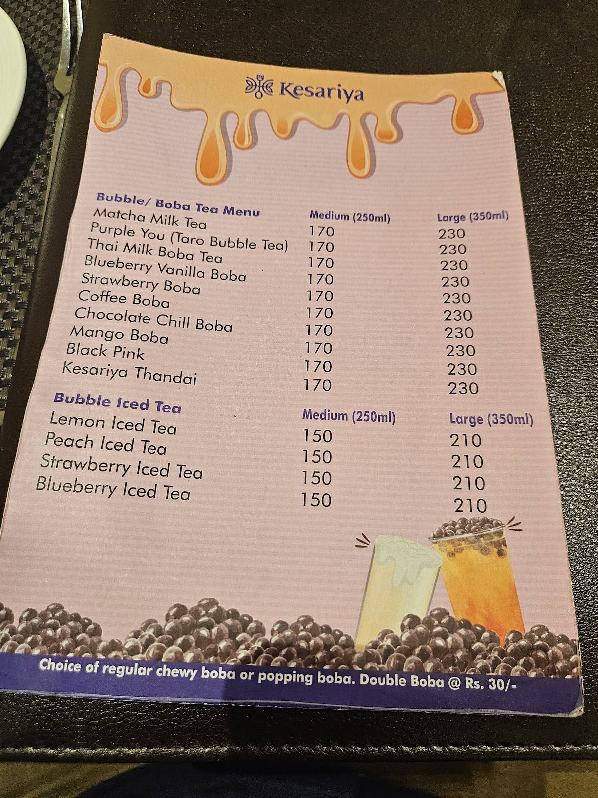 Kesariya - PURE VEG RESTAURANT menu