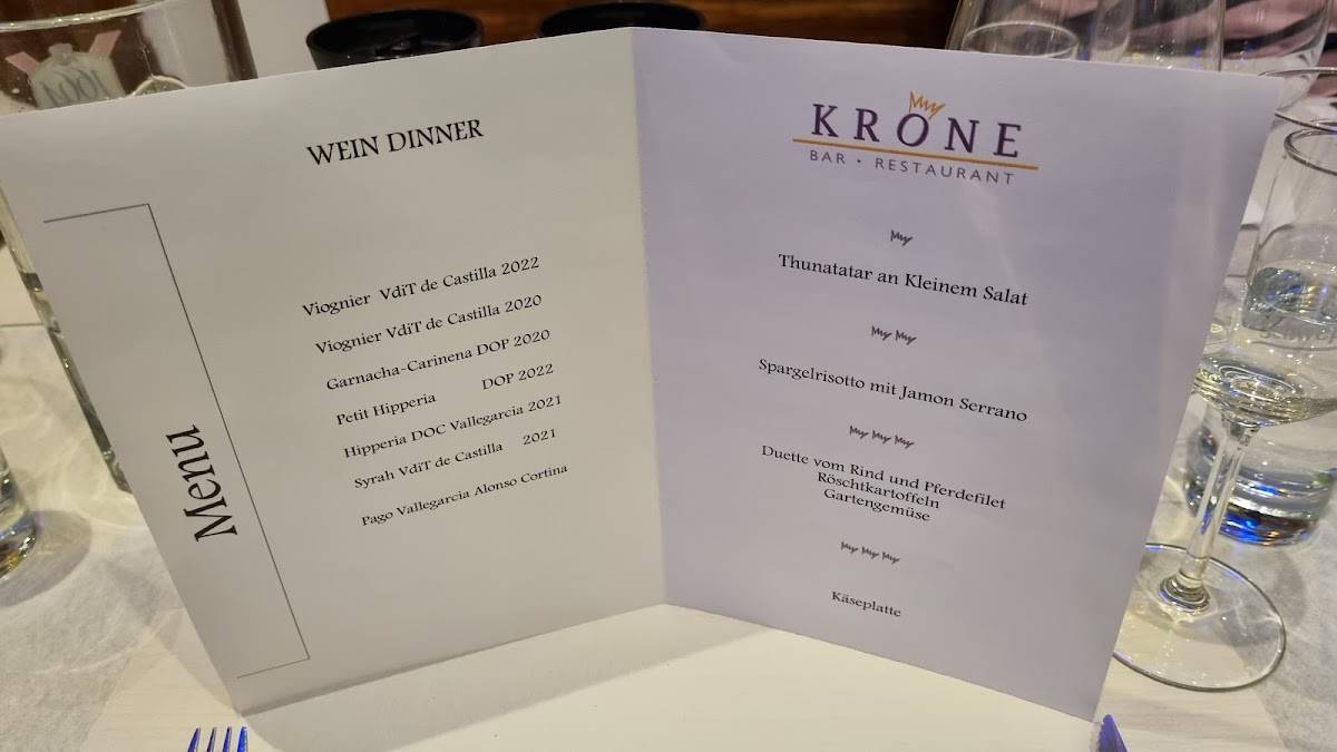 Menu di Krone 