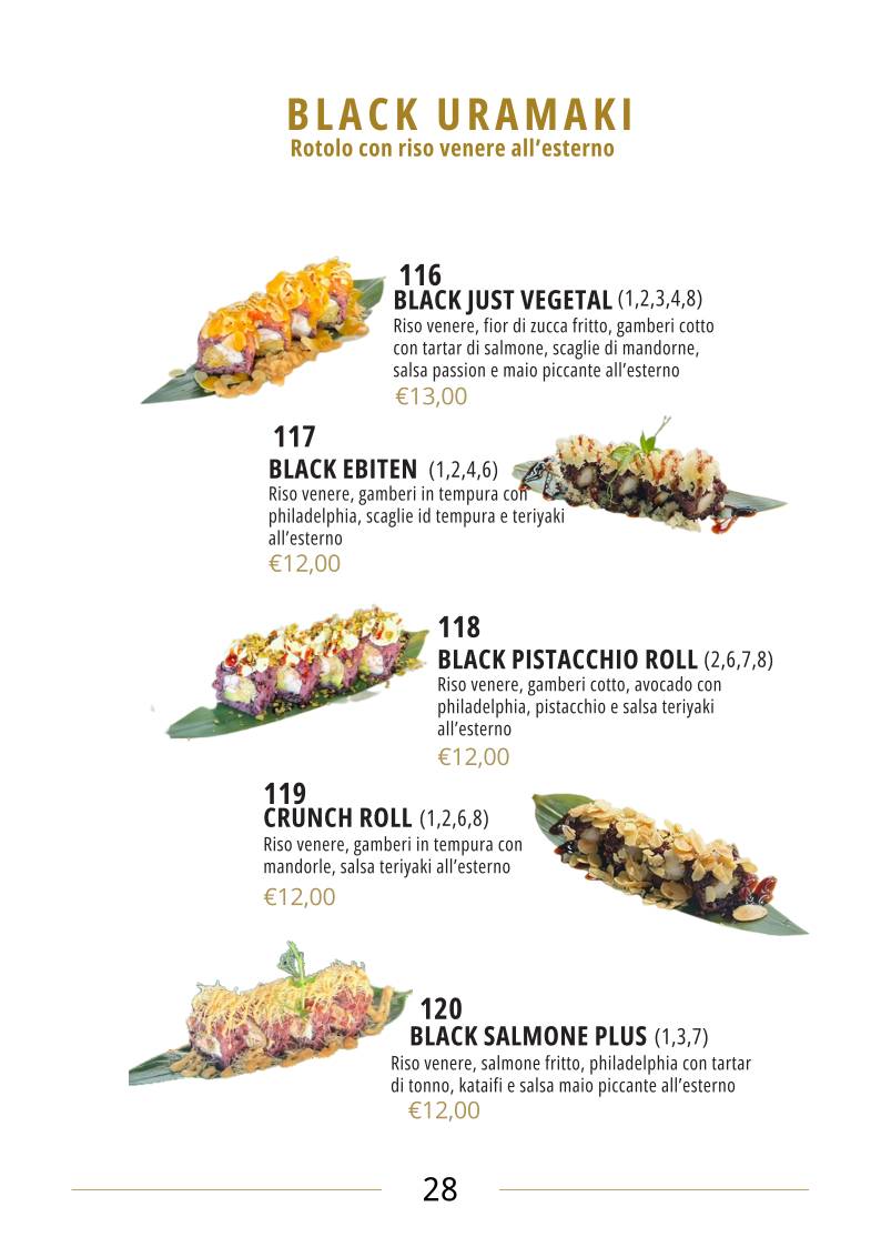 Menu di Kujira Sushi Restaurant 