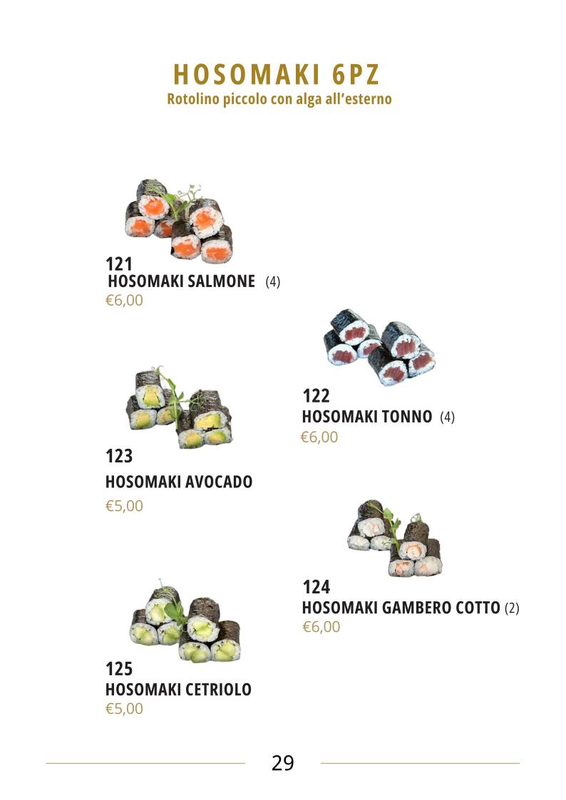 Menu di Kujira Sushi Restaurant 