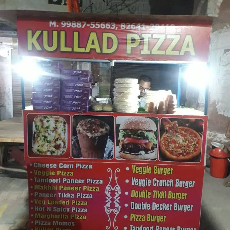Kullad pizza menu