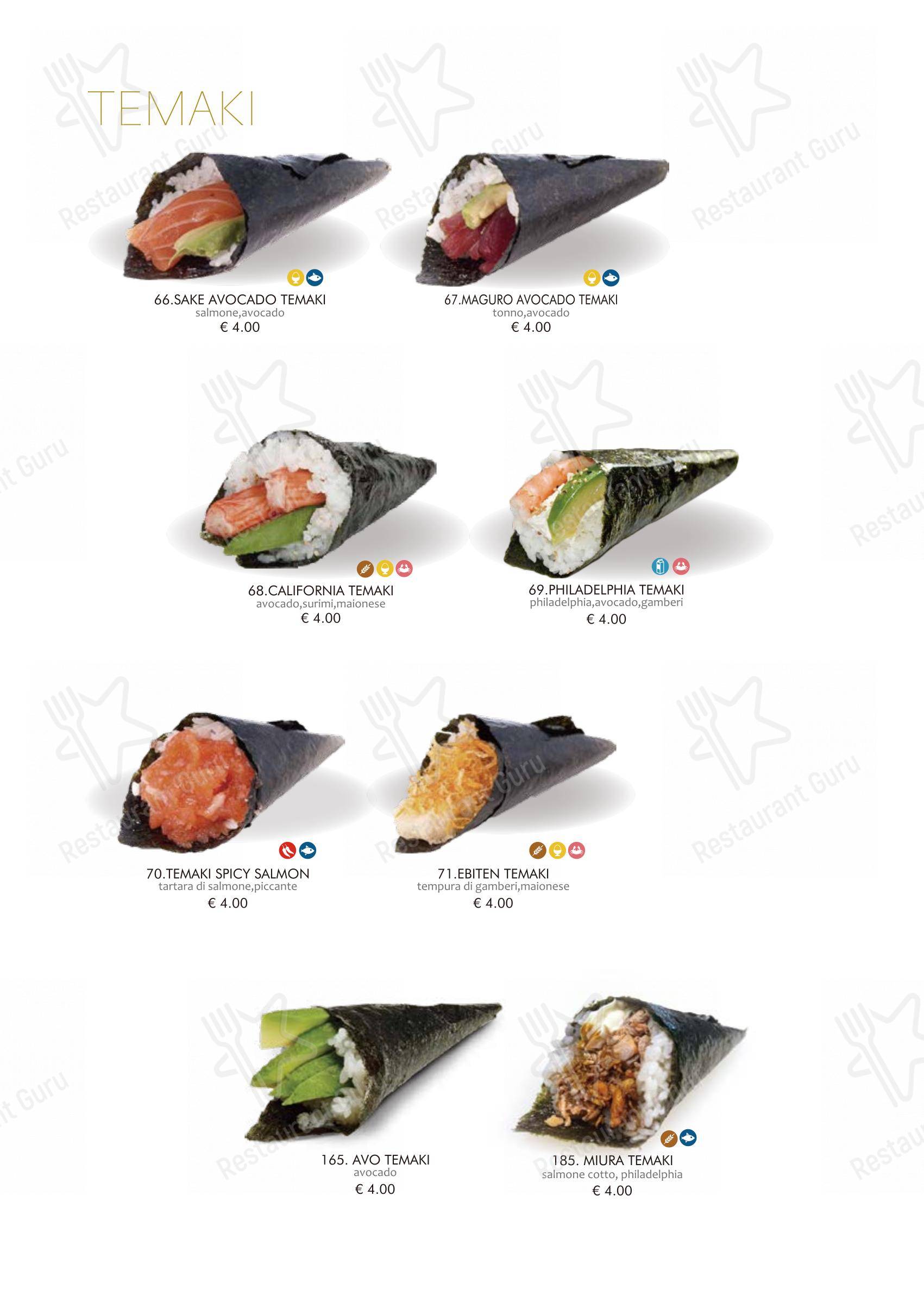 Menu di Kurama Restaurant - Menu bar
