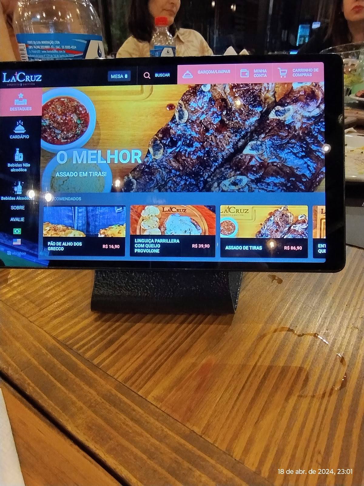 La Cruz Empório Y Parrilla cardápio