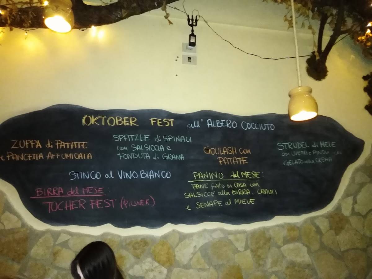 Menu di L'Albero Cocciuto 