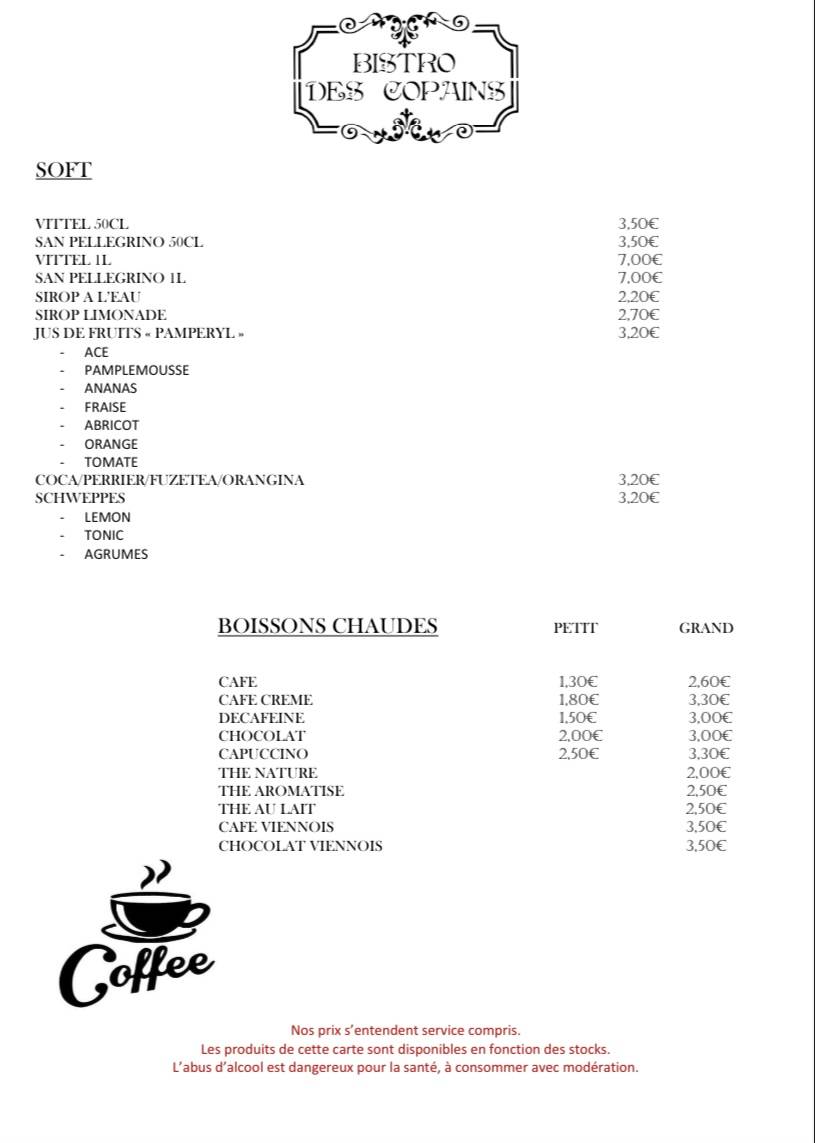 Menu de LE DECETIA