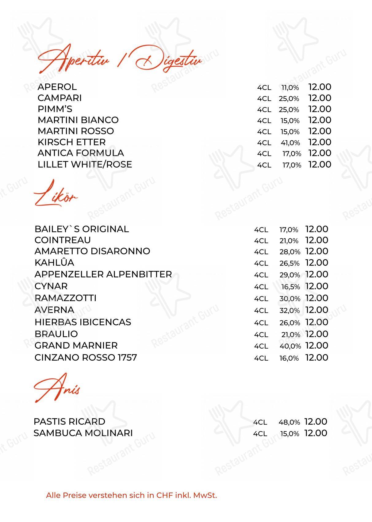 Основное меню per LEO Restaurant & Bar ristorante