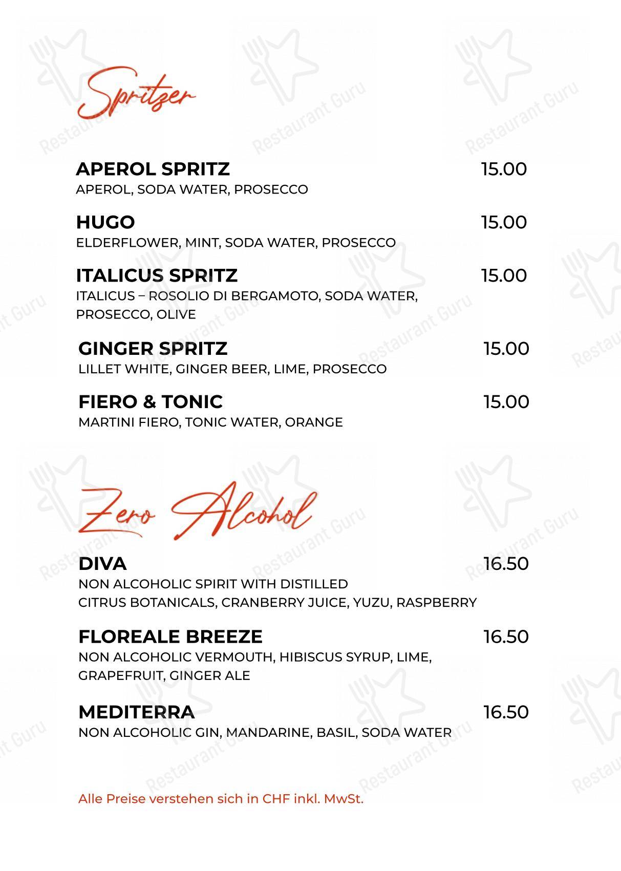 Menu di LEO Restaurant & Bar - Основное меню